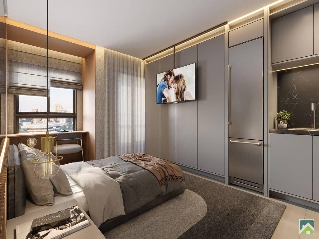 Apartamento Studio 1 dormitorio e terraço. Novo à venda, Metro Vila Madalena. Vila Madalena, Pompeia. - SBRX