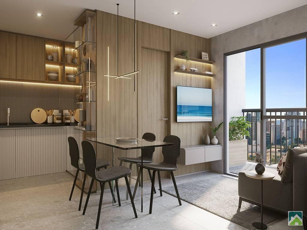 Apartamento Campo Belo, 2 dormitorios e terraço. 38m², amplo lazer. Novo, à venda em São Paulo, Campo Belo, Ibirapuera. Metro - SBRX