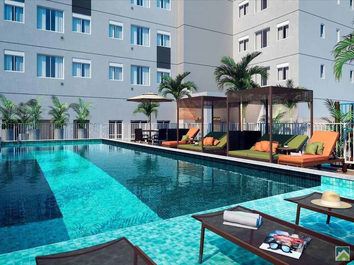 Chacara Santo Amaro, Apartamento 2 dormitorios, pronto para morar. Lazer Completo e na Cobertura. Metro. Novo a venda em São Paulo, região Sul. - SBRX