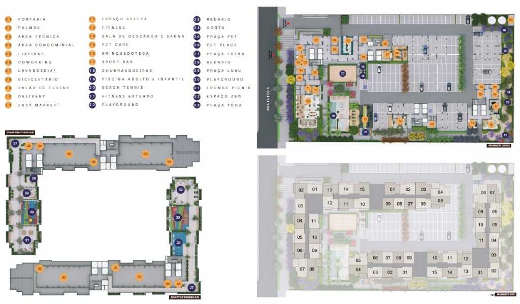 Planta - Vila Carrão. Apartamento de 1 dormitório, suite, terraço com 28m². Tipo Studio. Ao lado Estação Metro. Lazer completo Terreo e Cobertura. Zona Leste. - SBRX