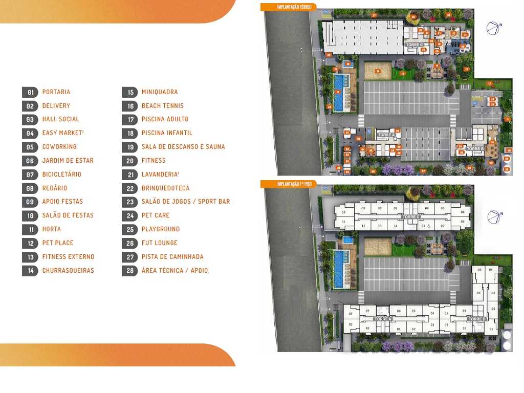 Planta - Apartamento 2 Dorms, Suíte, Terraço e Vaga. 45m. Lazer Completo e Localização Estratégica na Zona Leste. Belenzinho. Estação Bresser Mooca. - SBRX
