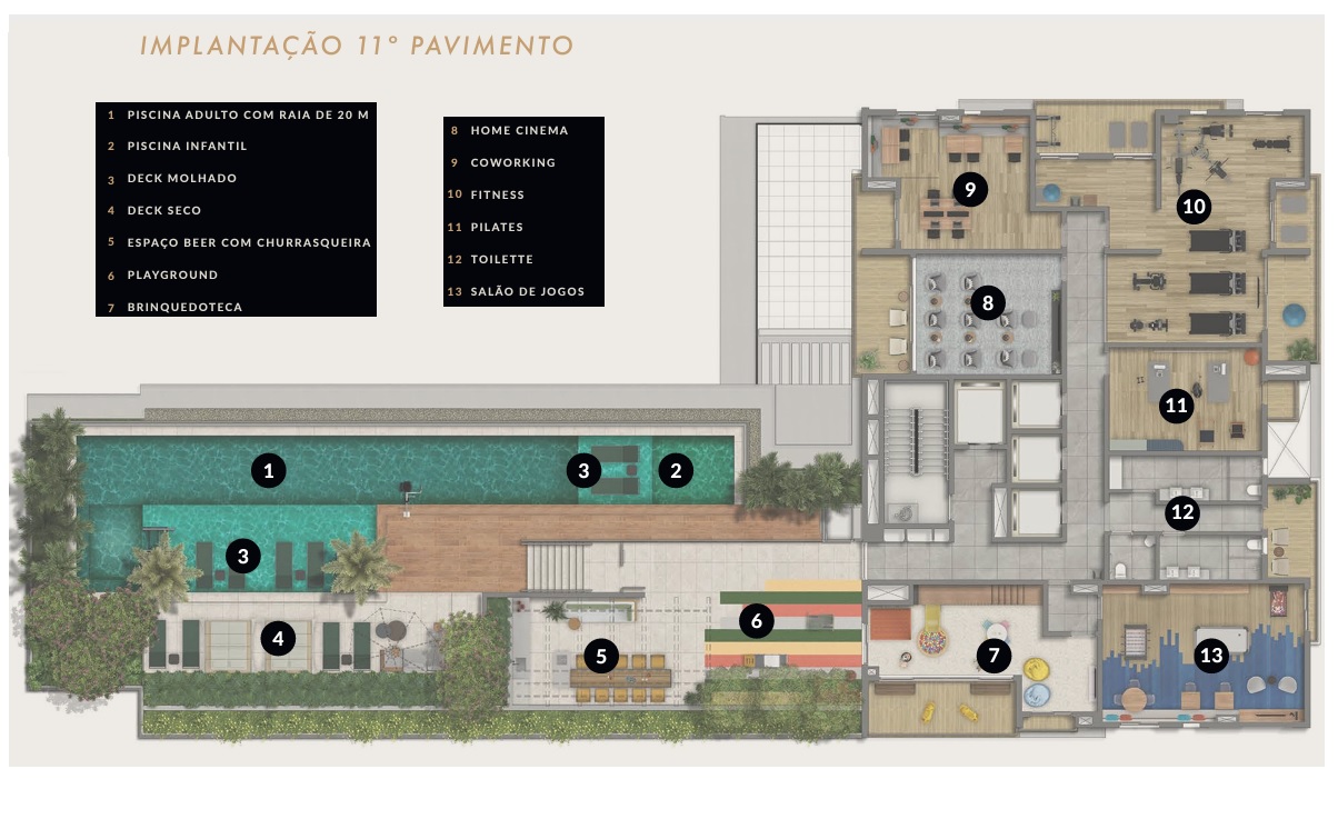 Planta - Apartamento no Brooklin com 3 dormitorios, suite, terraço e vaga, 92m². Metro Brooklin. Novo, à venda em São Paulo, Zona Sul - SBRX