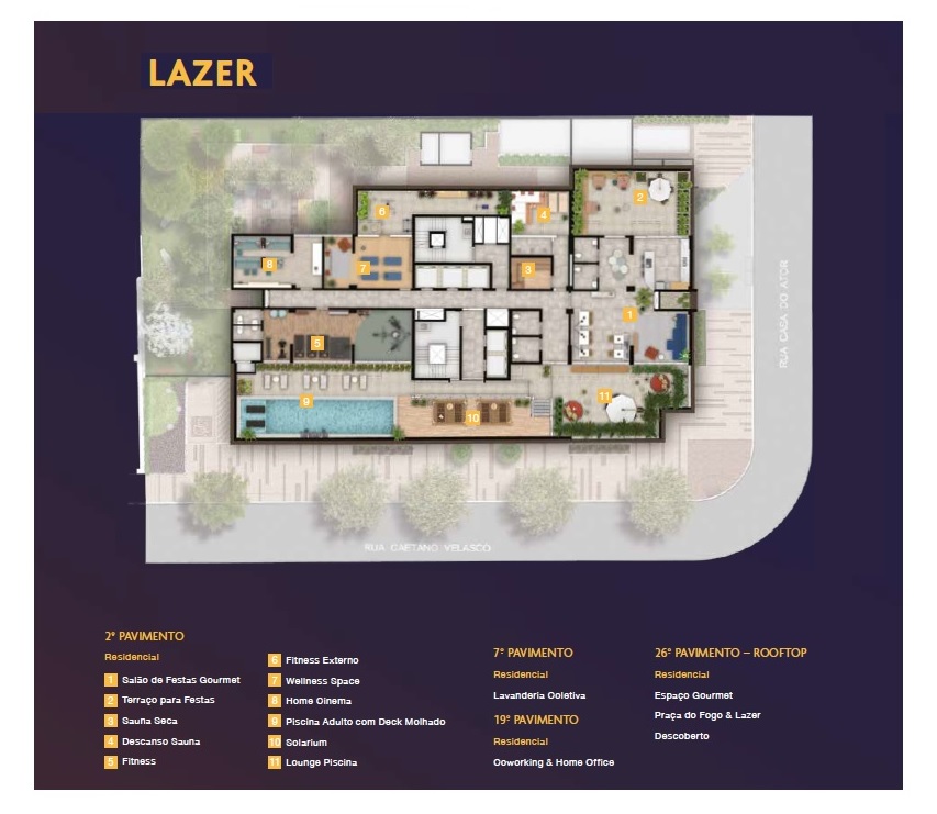 Planta - Apartamento Vila olimpia, 1 dormitorio ou Studioe terraço na Vila Olimpia, zona sul, São Paulo. Novo a venda. Proximo do Shopping e metro Vila Olimpia - SBRX
