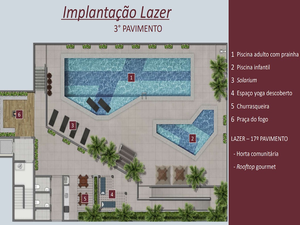 Planta - Klabin, Apartamento 2 Dorms e Terraço, 36m². Novo à venda em São Paulo, Klabin - SBRX