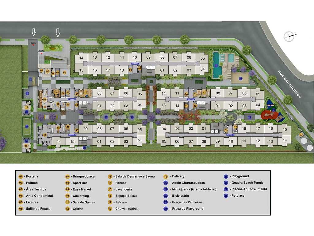 Planta - Apartamento à venda, Lapa 2 dormitórios. 32m, Vila Anastácio, lazer completo, próximo à EstaCPTM, financiamento Caixa. MCMV - SBRX