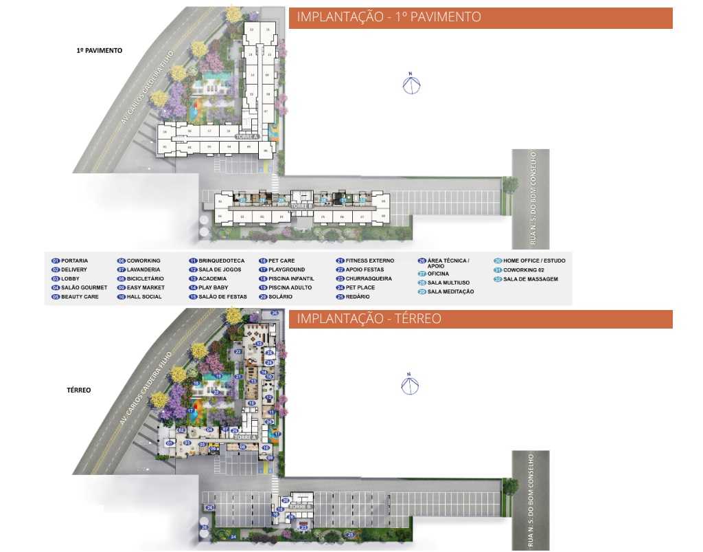 Planta - Apartamento Campo Limpo, 3 Dorms, Suite, Terraços e Vaga. 56m. Lazer Completo. Ao lado do Shopping e Metro Campo Limpo. Financiamento Caixa. - SBRX