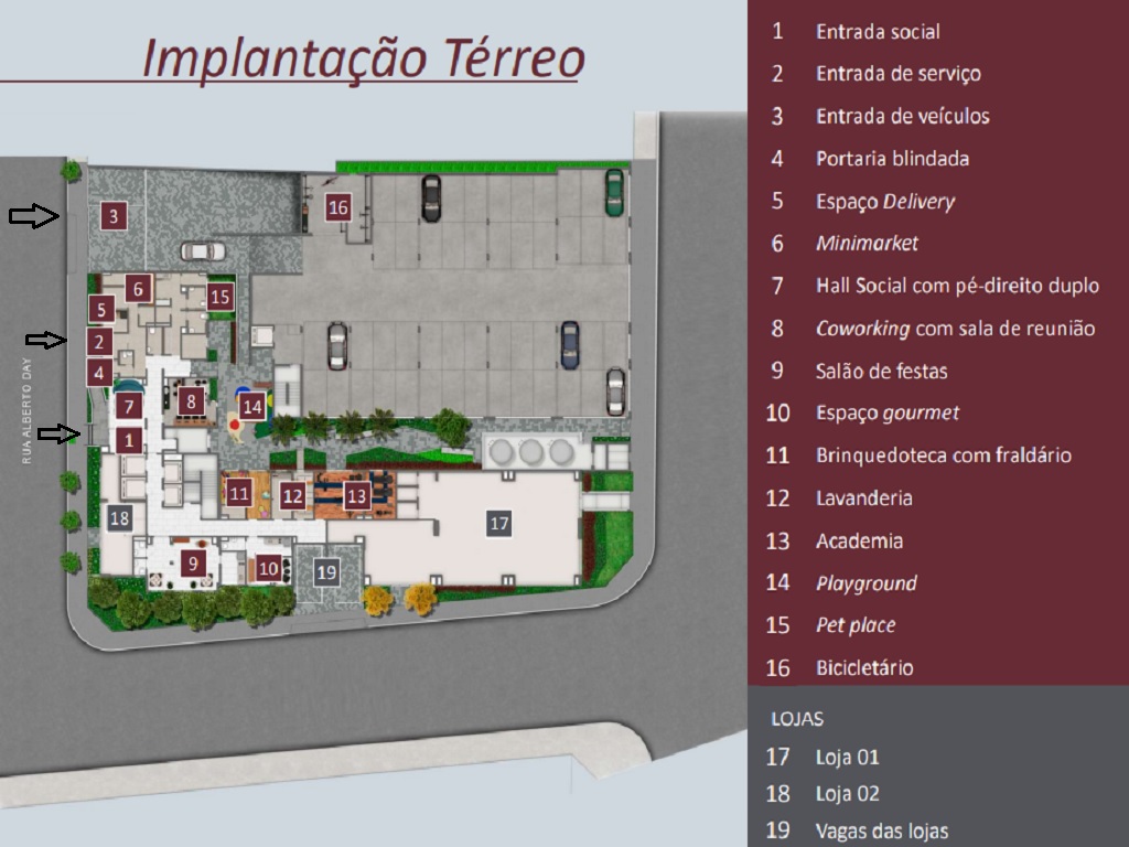 Planta - Klabin, Apartamento 2 Dorms e Terraço, 36m². Novo à venda em São Paulo, Klabin - SBRX