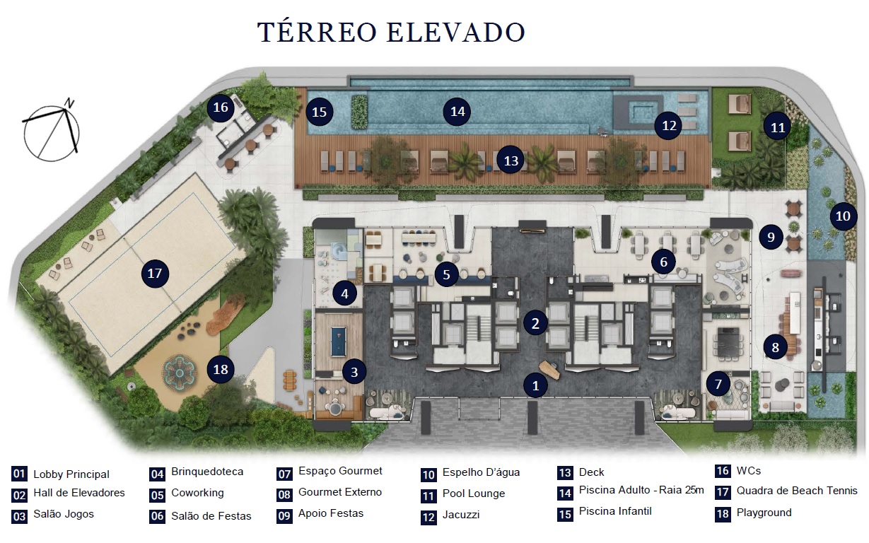 Planta - Apartamento com 2 Dormitorios, suite e amplo terraço e vaga. 77m², à venda em São Paulo, Real Parque, Parque Global - SBRX