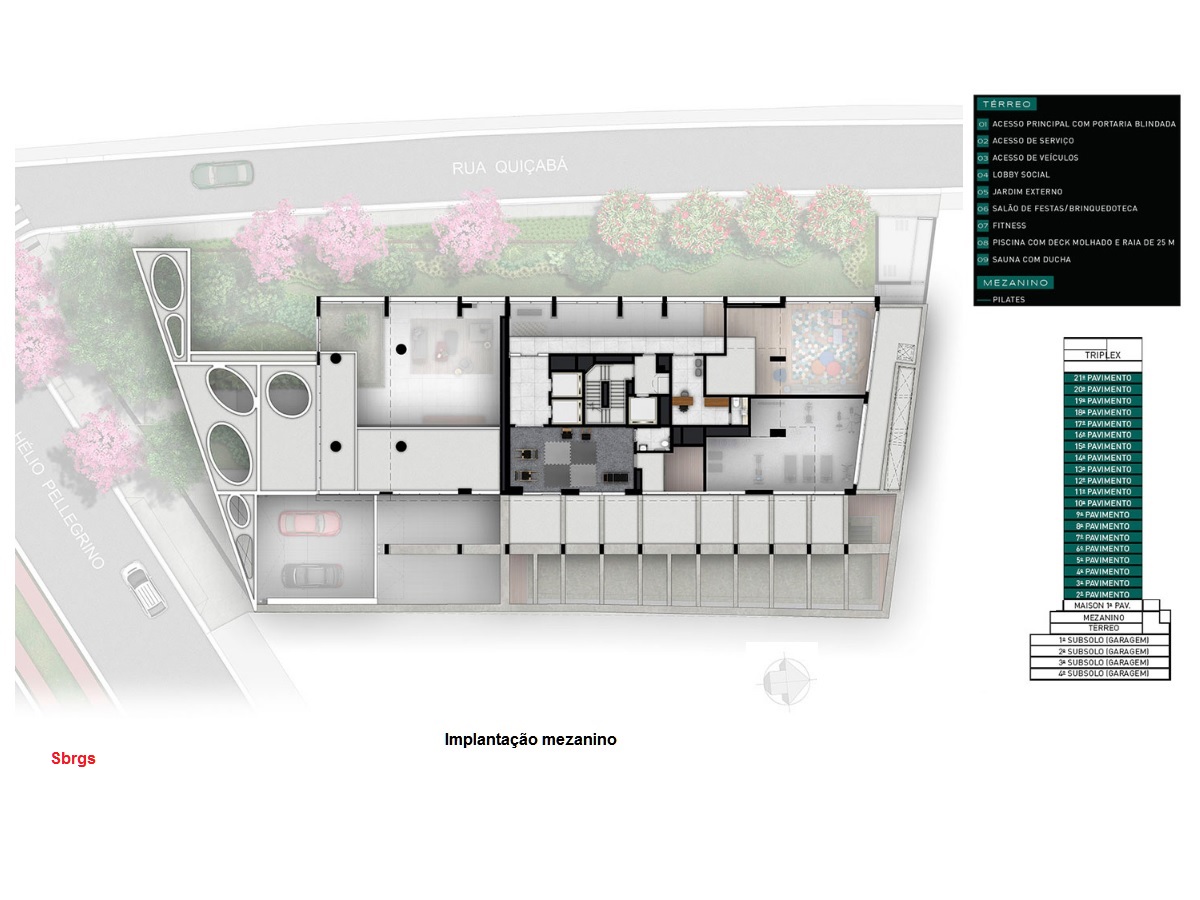 Planta - Apartamento Alto padrão, 4 Suites, 4 Vagas, diferenciado, 358m², à venda em São Paulo, Vila Nova Conceição, Moema - SBRX