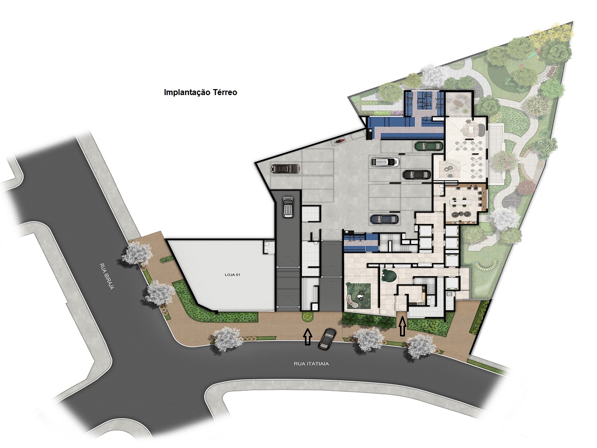 Planta - Apartamento com 2 dormitorios, suite e terraço. Novo à venda em São Paulo, Conceição, jabaquara. Metro Conceição. Lazer Completo - SBRX