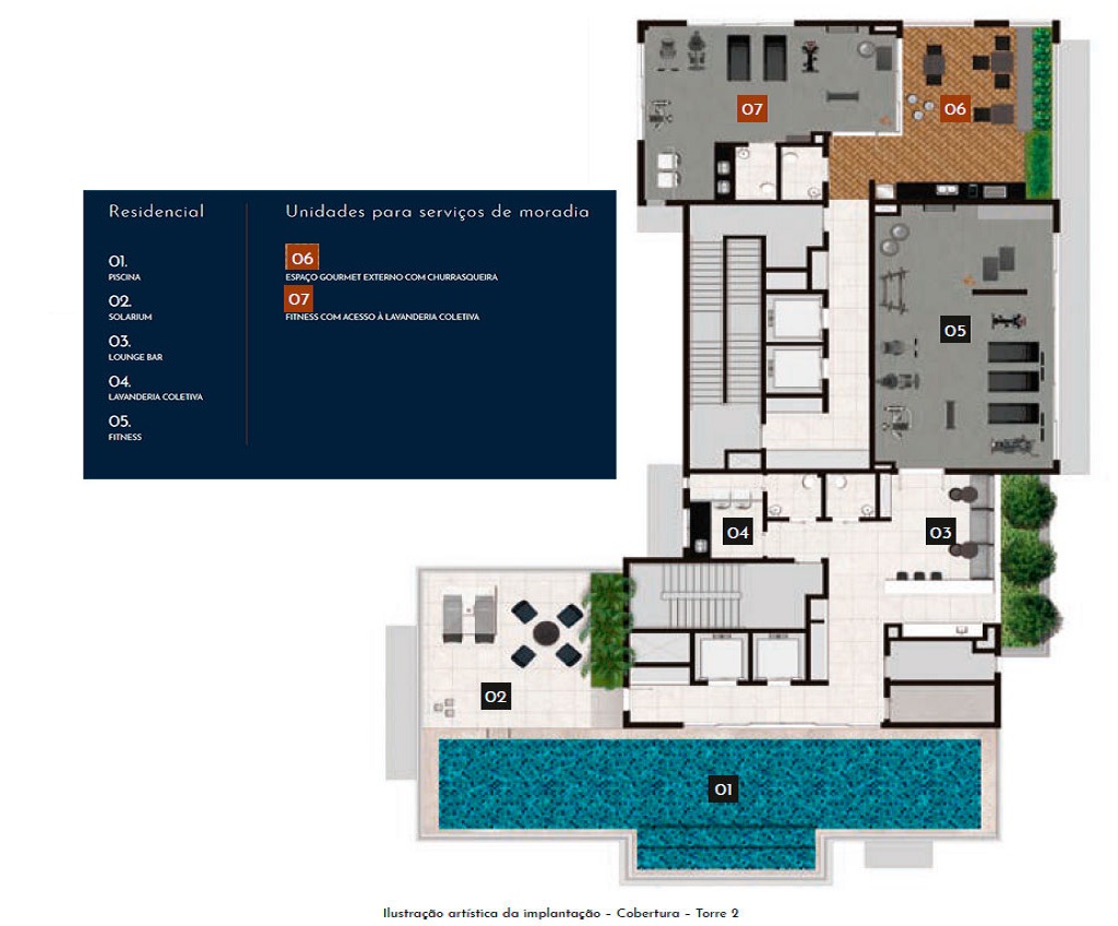 Planta - Chacara Klabin, Apartamento Studio, 1 dormitório, terraço, Lazer exclusivo diferenciado. Proximo metro Klabin. Novo, venda, São Paulo - SBRX